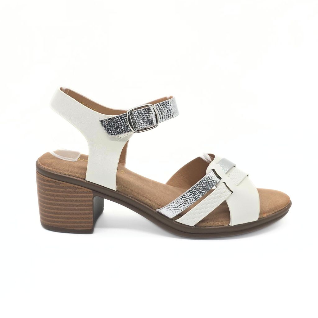 Sandalia de Tacón Blanco