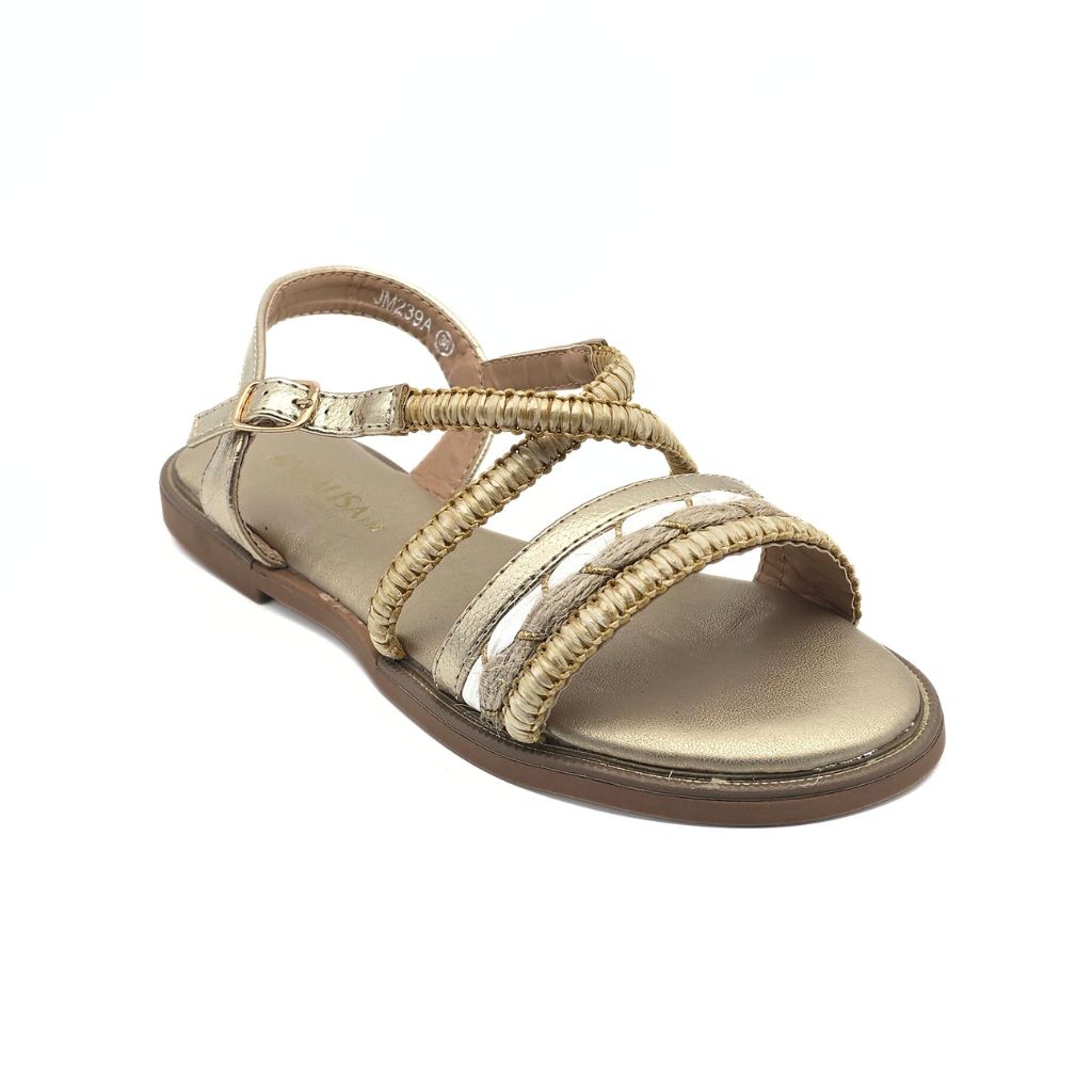 Sandalia Plana Beige