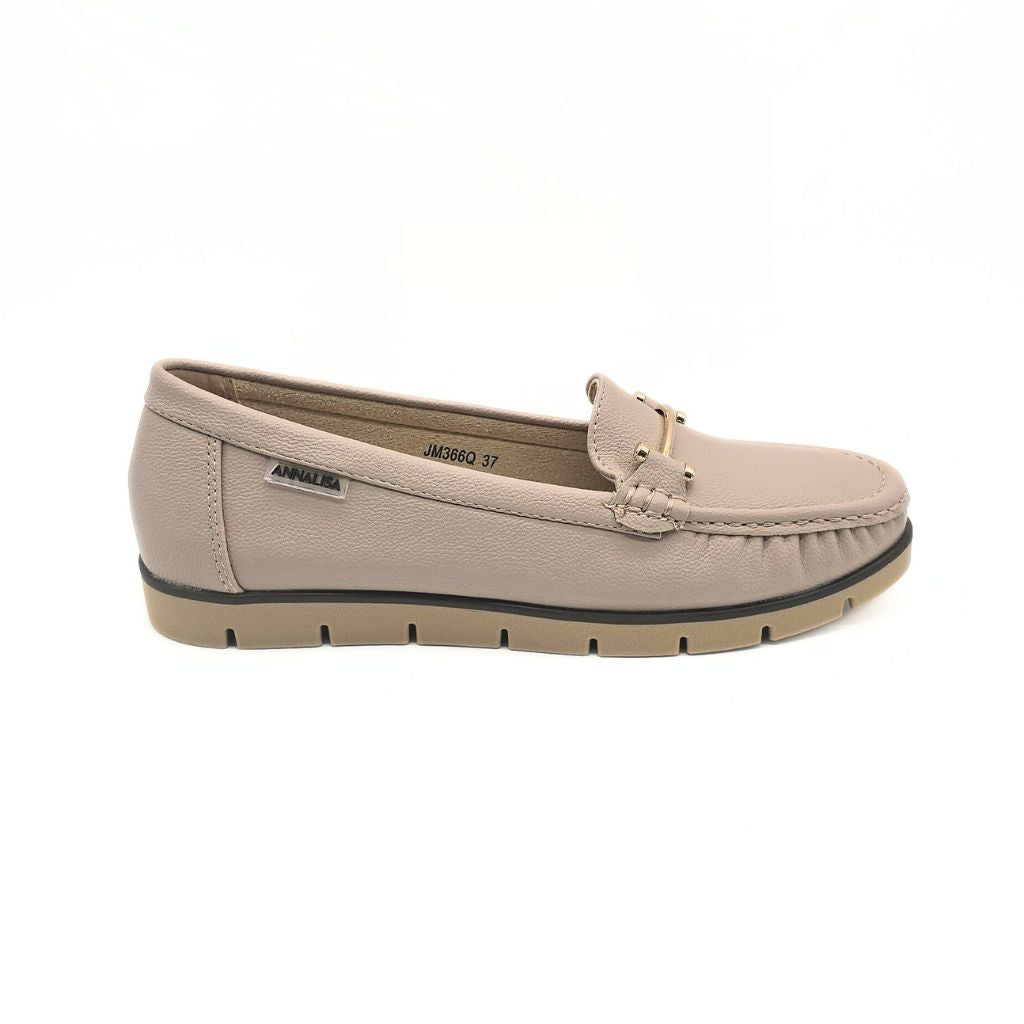 Zapato plano Kaki
